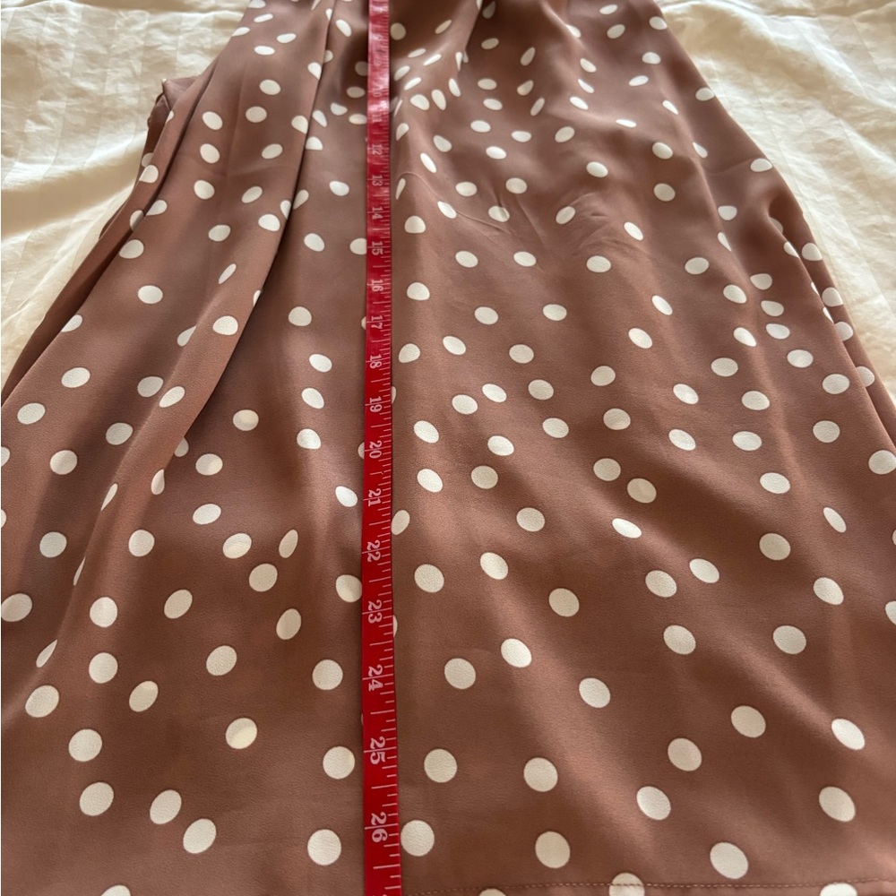 Torrid Pink Polka Dot high low Blouse - Picture 7 of 9